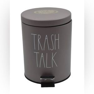 Rae dunn Trash Talk Bathroom Room Small Bin 11" Tall
